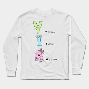 Y Greek, Latin I, JELLY Long Sleeve T-Shirt